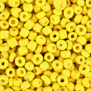 Rocailles 3mm cyber yellow, 15 gram